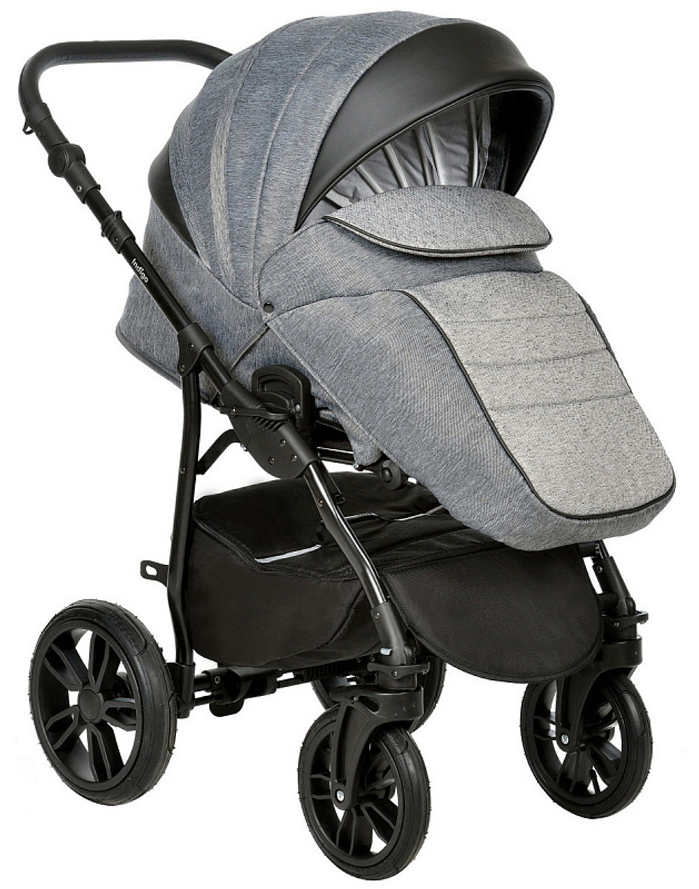 Детская коляска Indigo Indigo New 2 в 1 In07 черный
