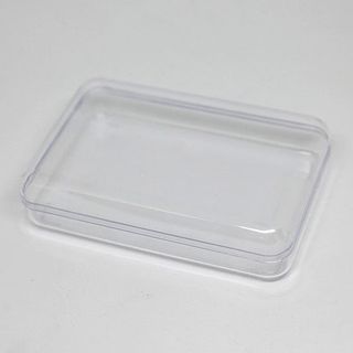 Коробка прямоугольная твердый прозрачный пластик  14х9х3 см