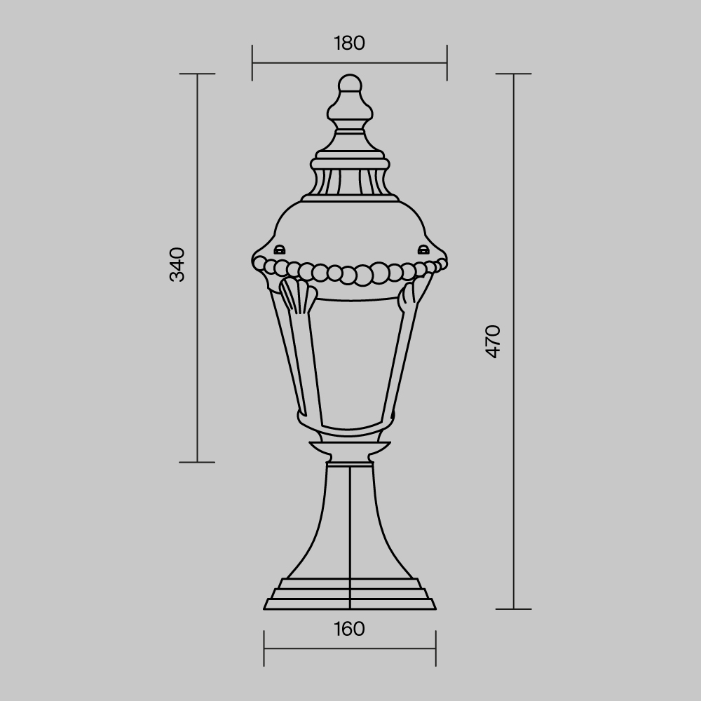 Ландшафтный светильник Outdoor O029FL-01BZ