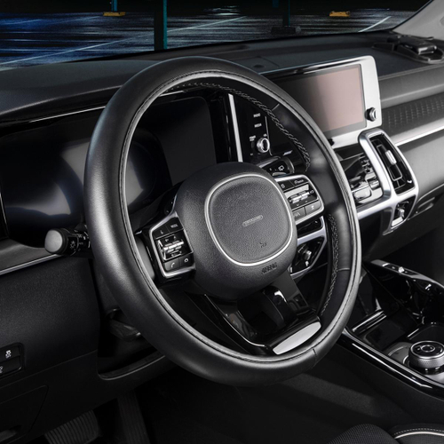 Оплетка руля M Skyway Eco Top 2 экокожа черная