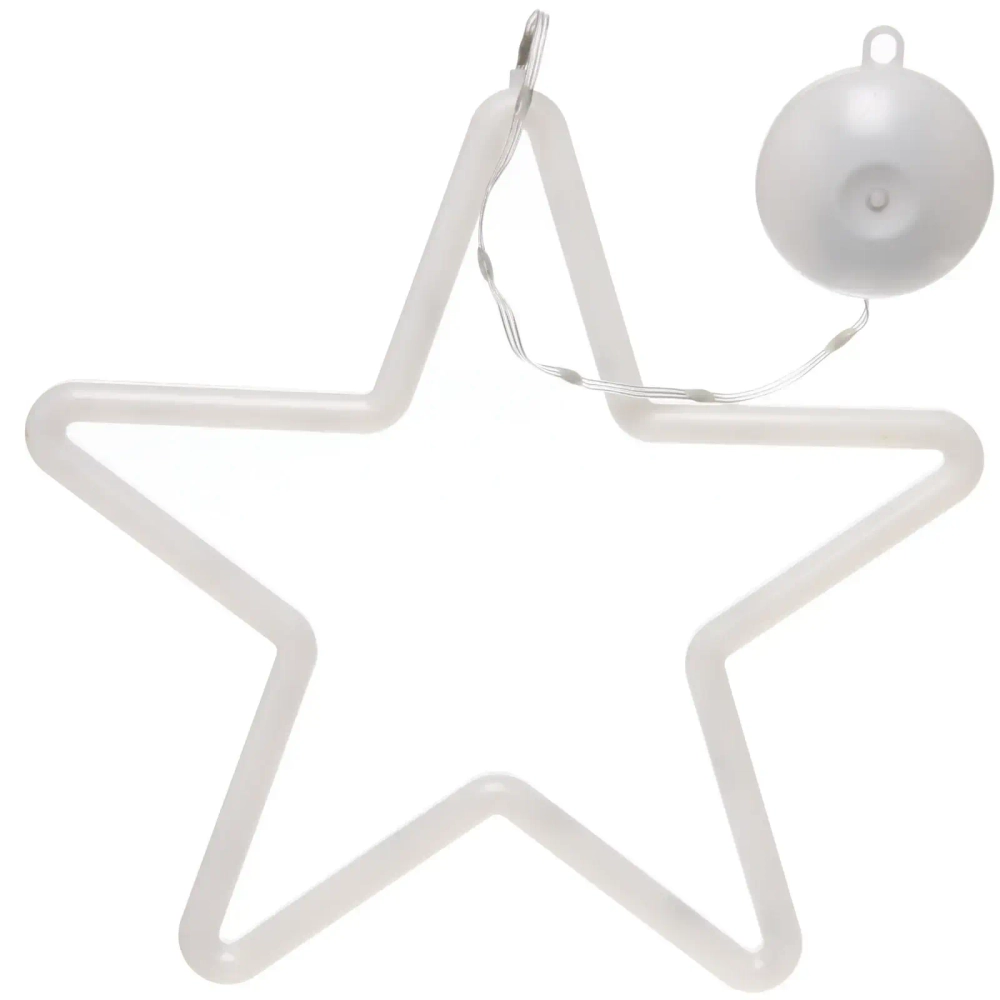 Фигура светодиодная «Звезда» 28х28 см (батарейки 3 ААА), 12 реж, Мультицвет