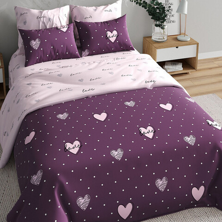 Комплект постельного белья "ВЛ. СЕРДЕЧКИ", перкаль, 100% хлопок.