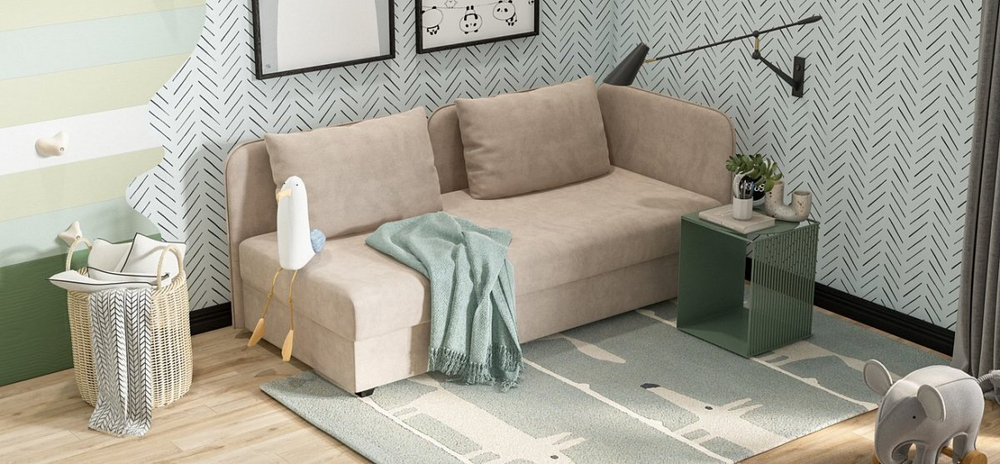 Тахта Ирис Велюр Монолит латте