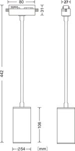 Трековый светильник Technical TR010-1-GU10-W