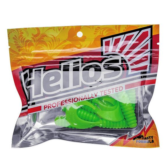 Твистер Helios Credo 2,35"/6,0 см Lime 7шт. (HS-10-008)