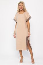 Платье Цветные кружева (бежевое) П13657-18М LT Collection