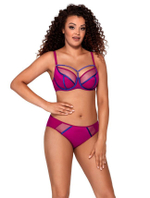 Бюстгальтер на косточках plus size с декоративными бретелями (Размер: 75K) (Цвет: телесный)