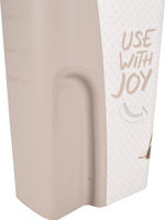 Контейнер для корма, 29 см Д х 40 см Ш х 59,5 см В - 43 л, пластик, белый, Flamingo