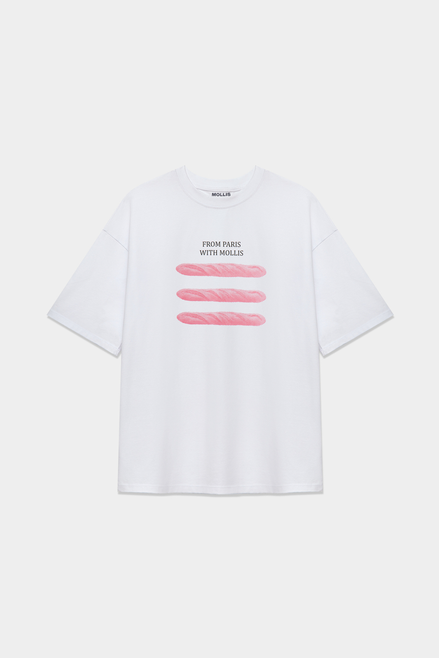 Футболка с принтом "Pink baguette"