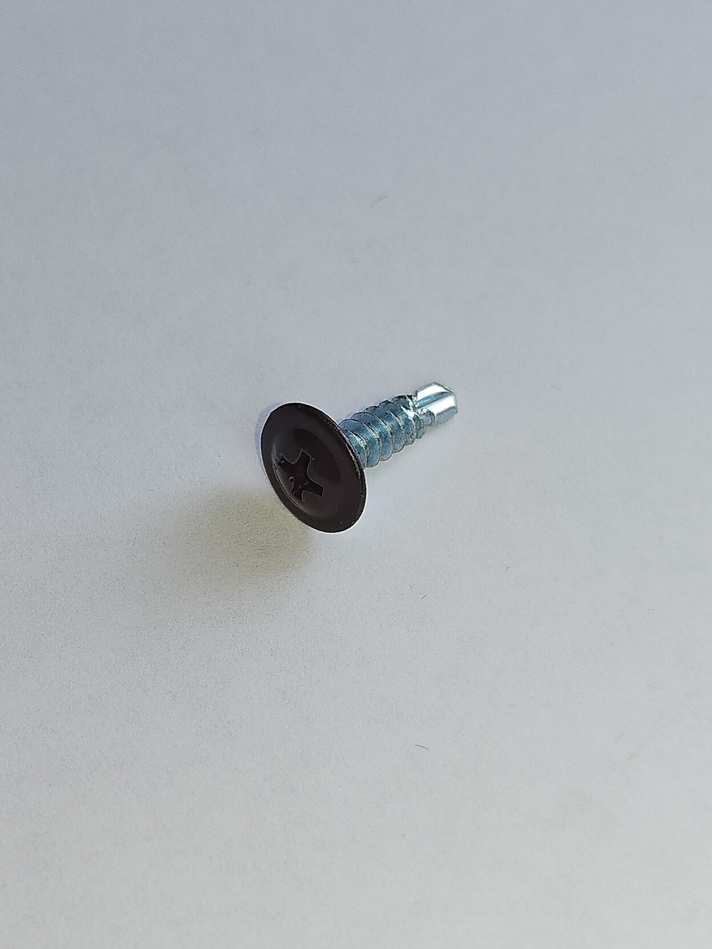 4,2х16 RAL8017 Саморез с прессшайбой СВЕРЛО коричневый (500 шт)