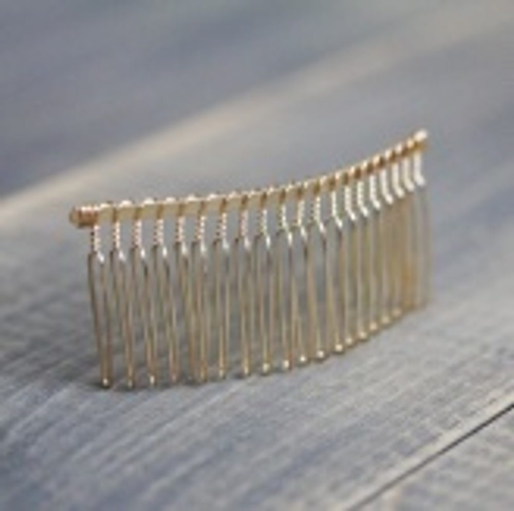 Основа для гребешка  8см (золото)