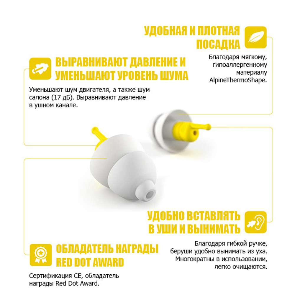 Беруши для полетов Alpine FlyFit