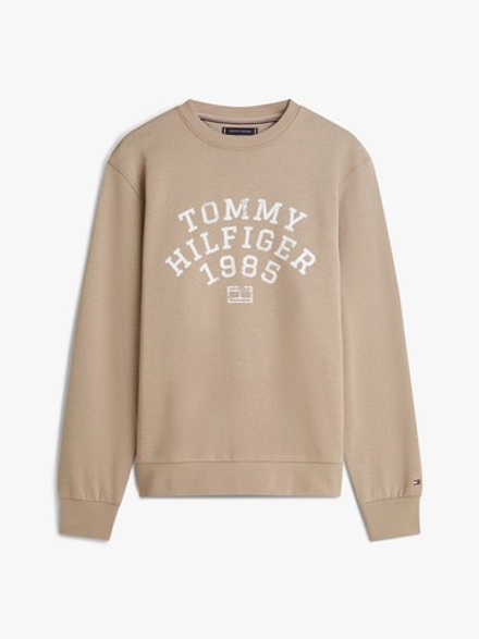 Свитшот Tommy Hilfiger Arch Logo Flex Fleece Coastal Taupe
