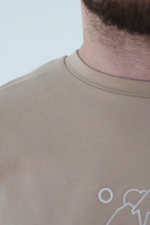 Футболка "Урал Пастернак" вышивка, бежевая