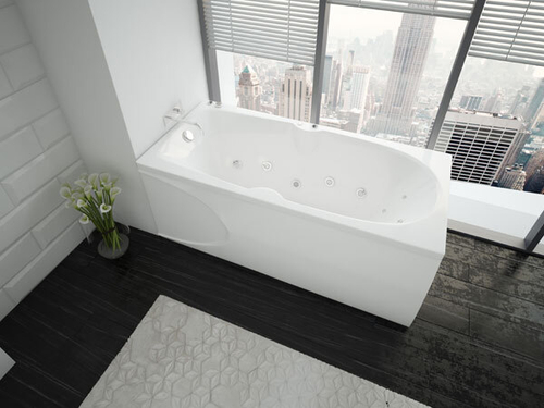 Акриловая ванна Aquatek (Акватек) Европа 180x80, с каркасом, с фронтальной панелью, со сливом-переливом