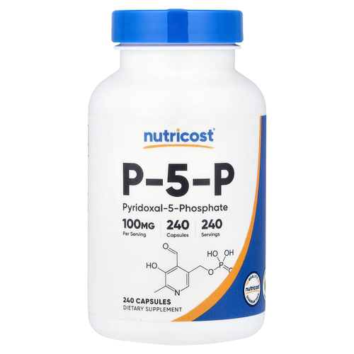 Nutricost, P-5-P, 100 мг, 240 капсул