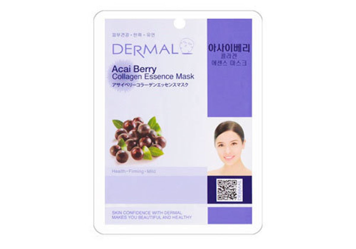 Маска для лица "Dermal" с экстрактом ягоды асаи, 23г