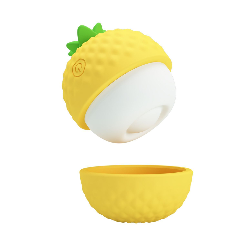 Желтый клиторальный стимулятор-ананас Pineapple Secret (Цвет: желтый)