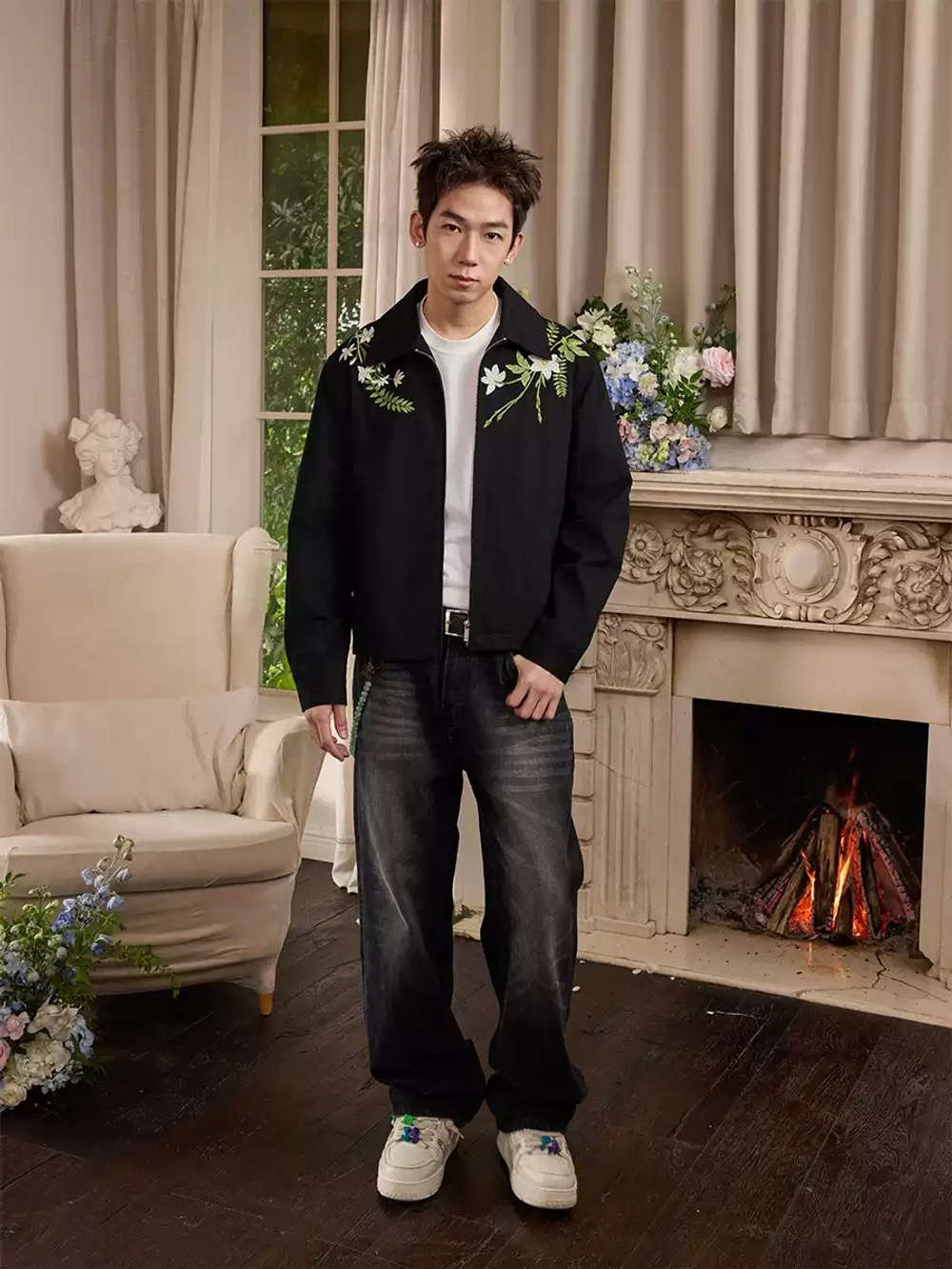 Куртка HARSHandCRUEL "Flowers" Zip Jacket