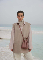 Сумка Polene Numéro Huit Mini EDITION TEXTURED BLUSH