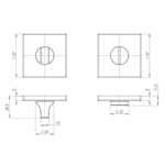 Ручка поворотная BK6.K.ARC.Q52 (BK6 ARC) SSG-39 сатин.золото