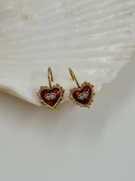 Серьги Сердечки Joan Rivers