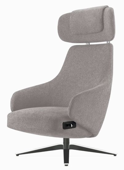 Офисное кресло Doha серая ткань