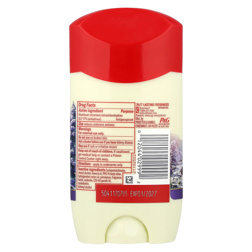 Old Spice, дезодорант-антиперспирант, дикая природа лаванды и родниковой воды, 73 г (2,6 унции)
