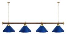 Лампа STARTBILLIARDS 4 пл. (плафоны золотые,штанга золотая,фурнитура золото)