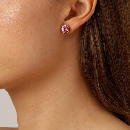 Серьги пусеты Dyrberg Kern DIA SG LIGHT ROSE 420000 R/G