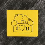 Мишка Тедди №11 с табличкой I love you/Я люблю тебя