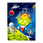 Пакет подарочный "Космос" 18*24*8,5см, ручки-лента, 4 цвета микс