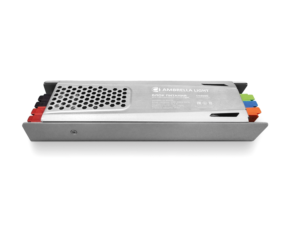 GS8666 12V 200W 16,7A IP20 200-240V EMC 185*58*28