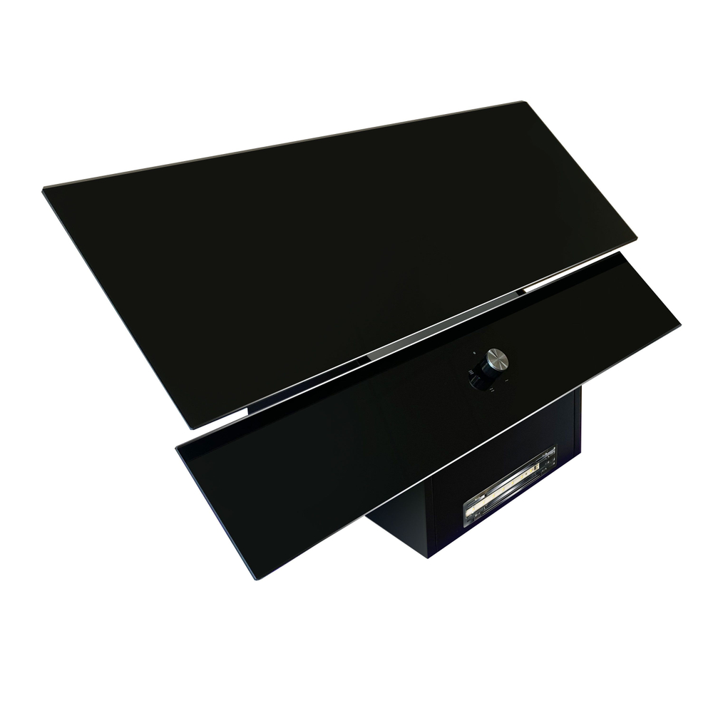 Вытяжка наклонная HKH-503 Ginzzu черное стекло, 90см, 650м3/час