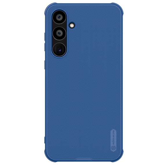 Противоударный чехол синего цвета от Nillkin для Samsung Galaxy A55, серия Super Frosted Shield Pro