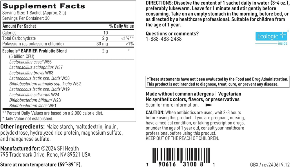 SFI/Klaire Labs - Target gb-X® - 30 sachets