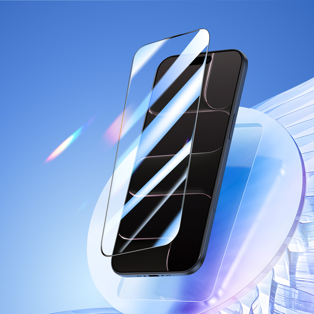 Защитное стекло для iPhone Air, серия Roga Series от Dux Ducis (комплект с ванночкой для автоматического выравнивания и установки)