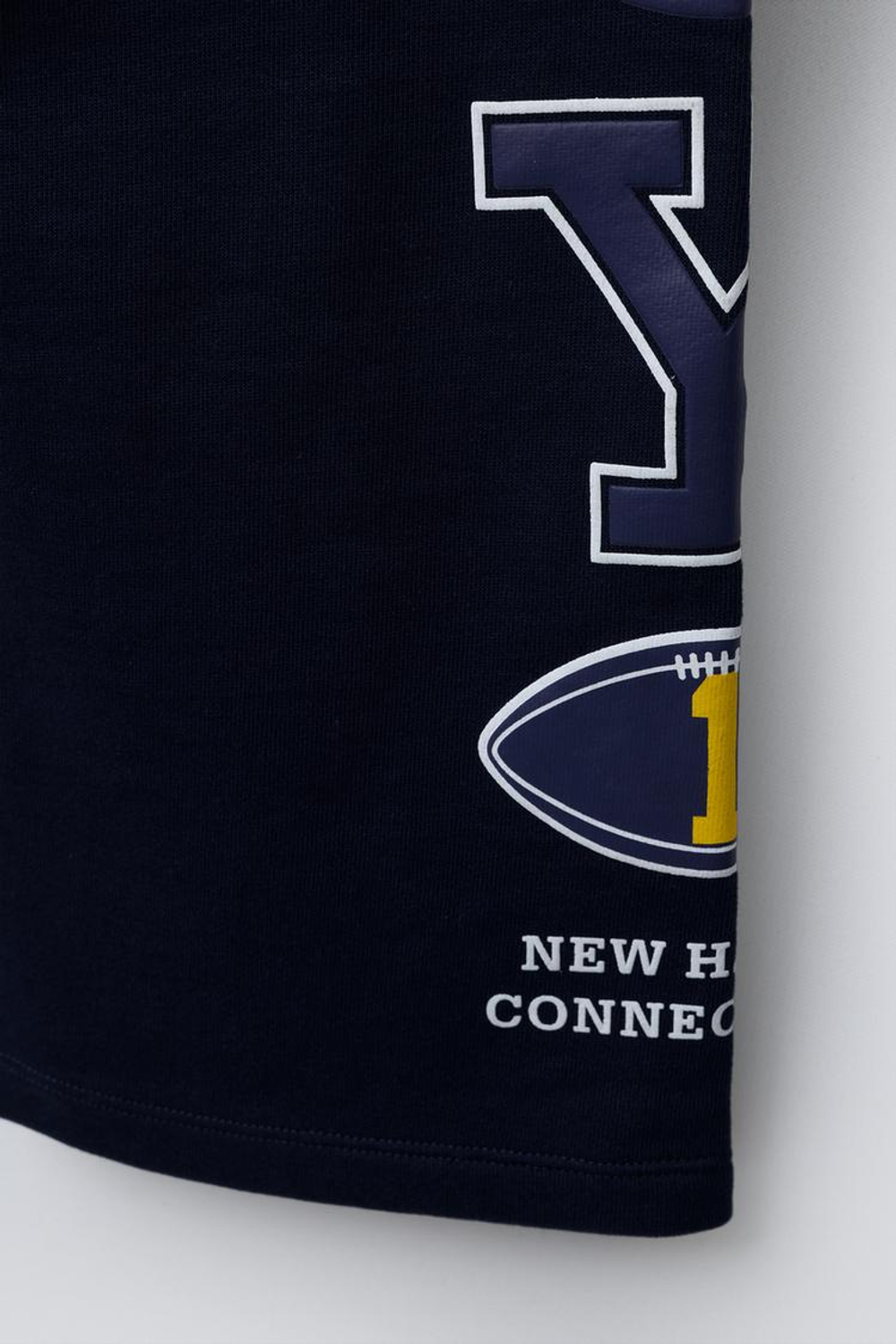 ZARA БРЮКИ WIDE LEG ИЗ МЯГКОЙ ТКАНИ YALE UNIVERSITY™, МОРСКОЙ СИНИЙ