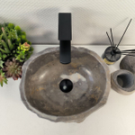 Раковина из мрамора Erozy Grey EM-65522 37*32*15 0882