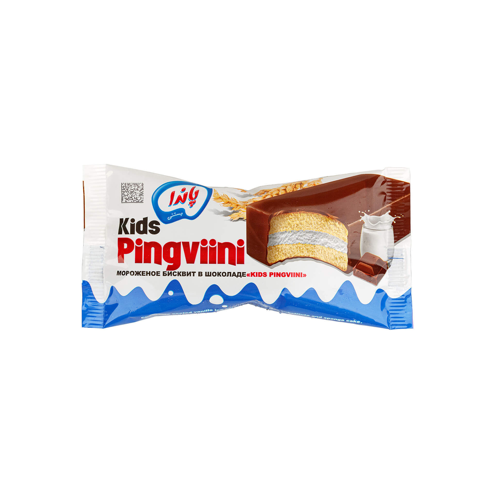 Мороженое бисквит в шоколаде "Kids Pingviini"