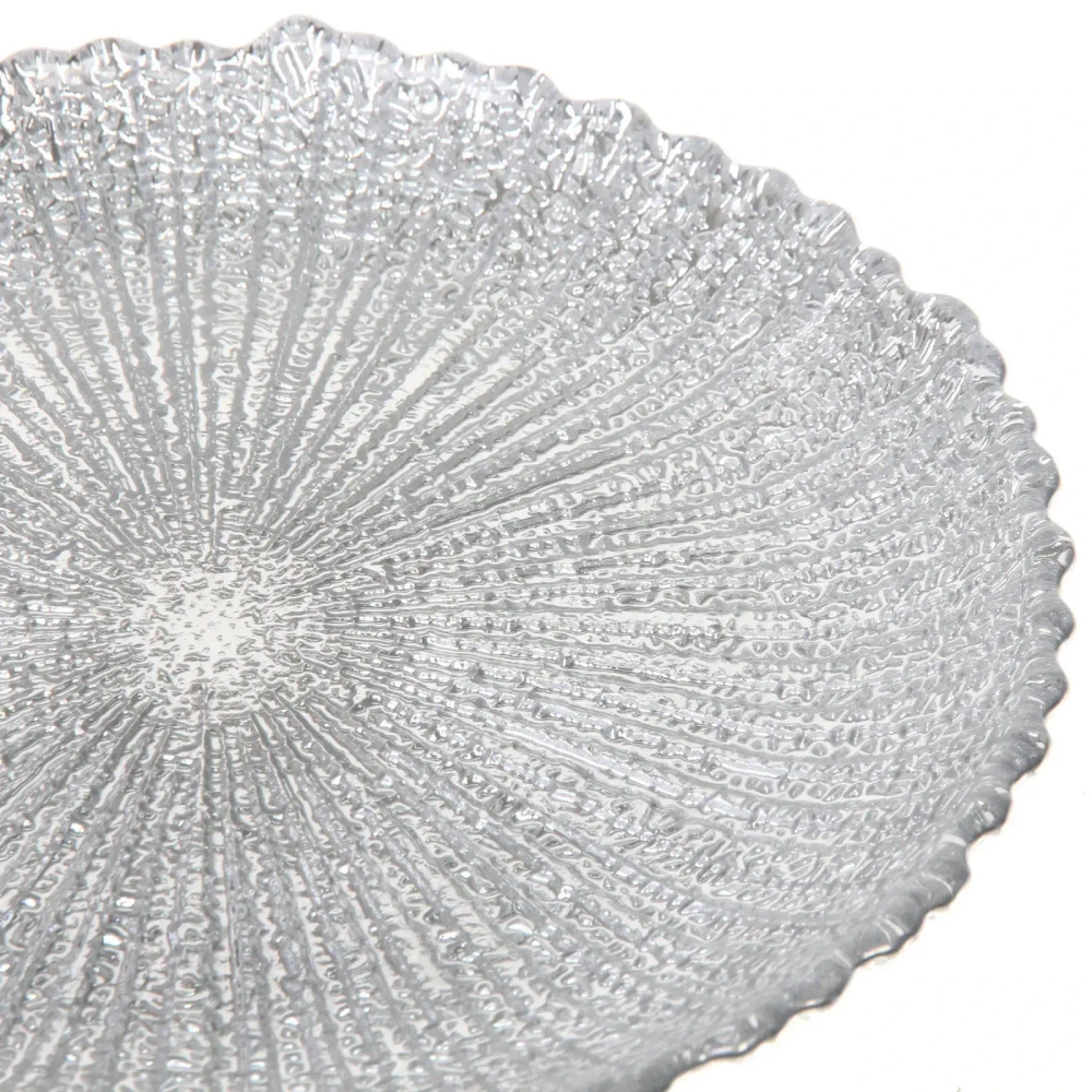 Тарелка 20см «Нимфа» серебро