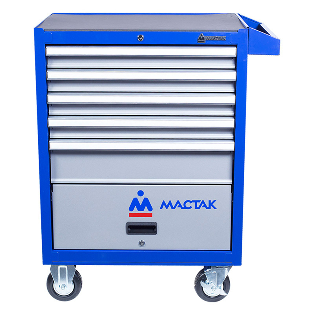 МАСТАК (522-05581B) Тележка инструментальная серии «ПРИМА», 5 ящиков и отсек, синяя