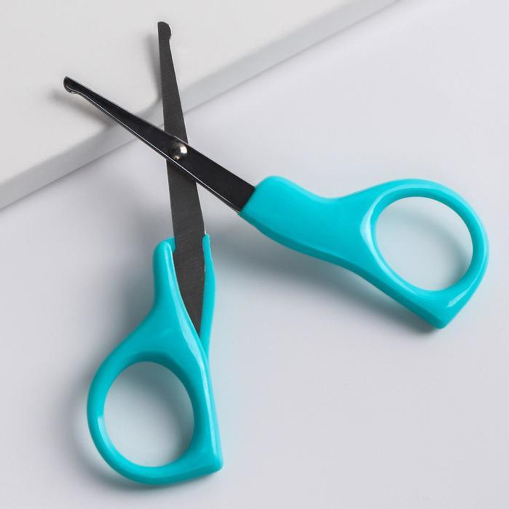 5231426 Ножницы детские, маникюрные, цвет бирюзовый