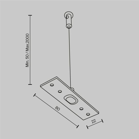 Подвес Maytoni Technical Exility (2 шт) TRA034SW-2W