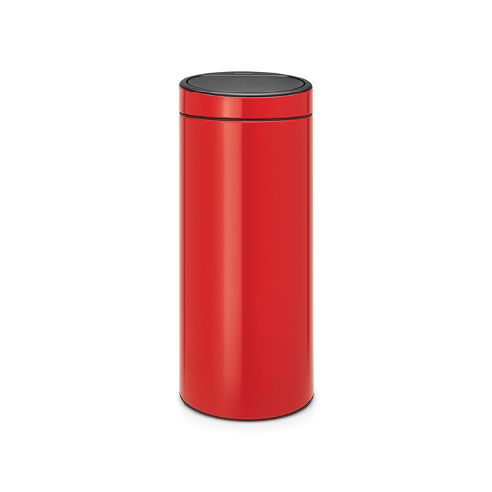 Мусорный бак Touch Bin new 30л Brabantia Пламенно-красный