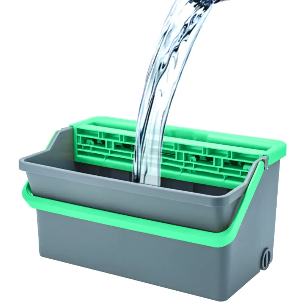 Швабра с отжимом и ведром Hitt Perfect, ведро для мытья полов 4 л, насадка на швабру микрофибра