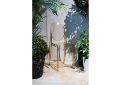 Пластиковый стул Victoria clear brown