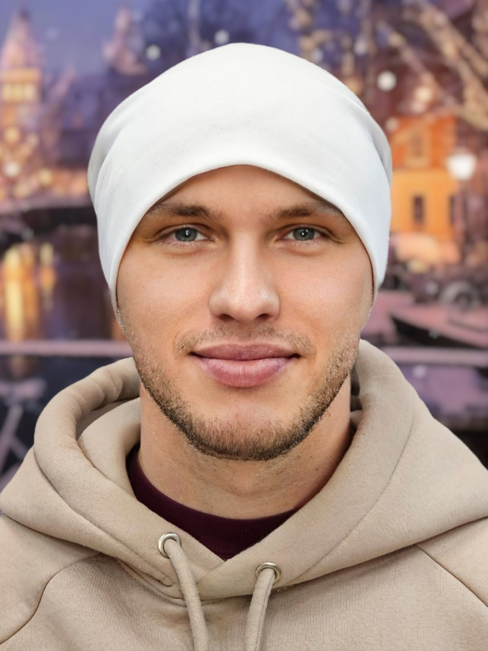 Шапка ТОКИО двойная хлопковая мягкая