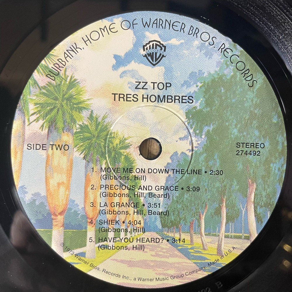 Винтажная виниловая пластинка LP ZZ Top, Tres Hombres (США 2006) Because Sound Matters