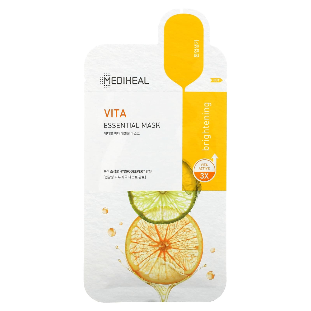 MEDIHEAL, Vita, Essential Beauty Mask, 1 шт., 24 мл (0,81 жидк. унц.)